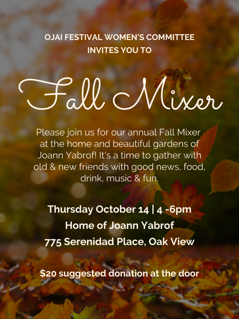 OFWC Fall Mixer - Ojai Music Festival